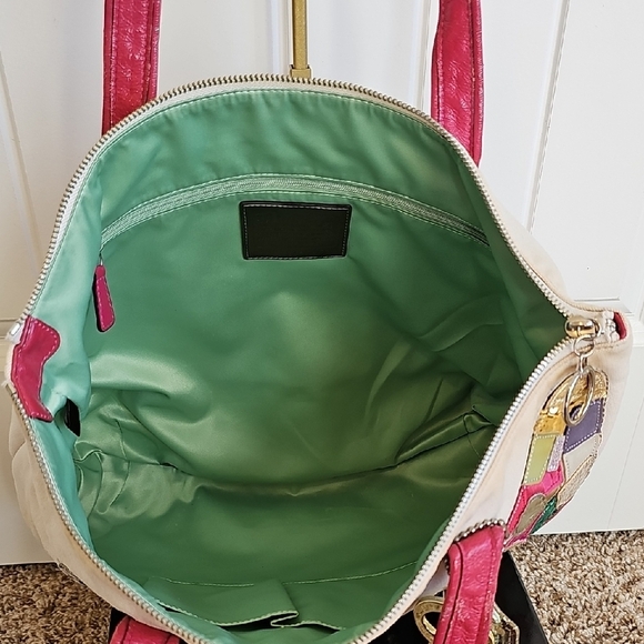 Coach Poppy Glam Sequin Patchwork Butterfly Tote Bag 2009